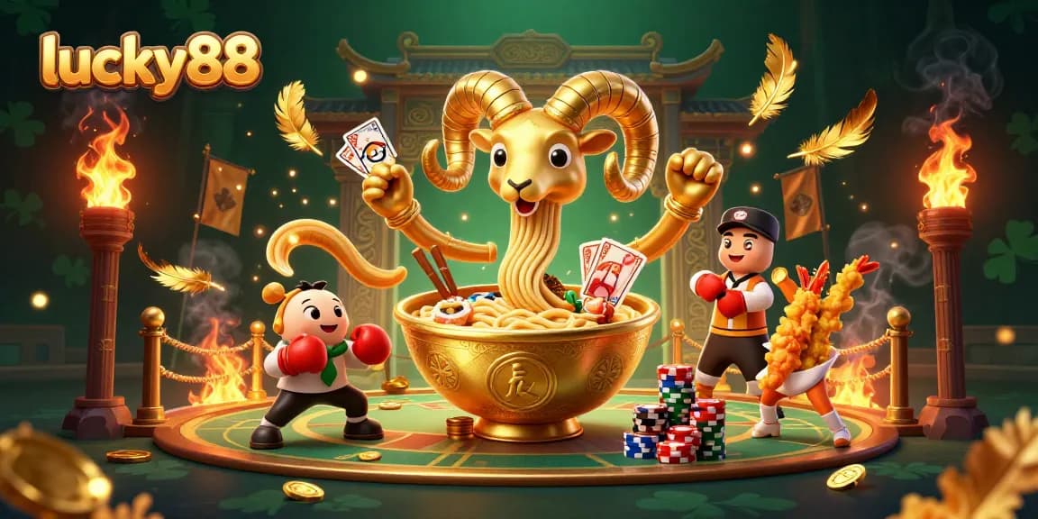 Spin to win at lucky88 with exciting characters and a vibrant casino atmosphere.