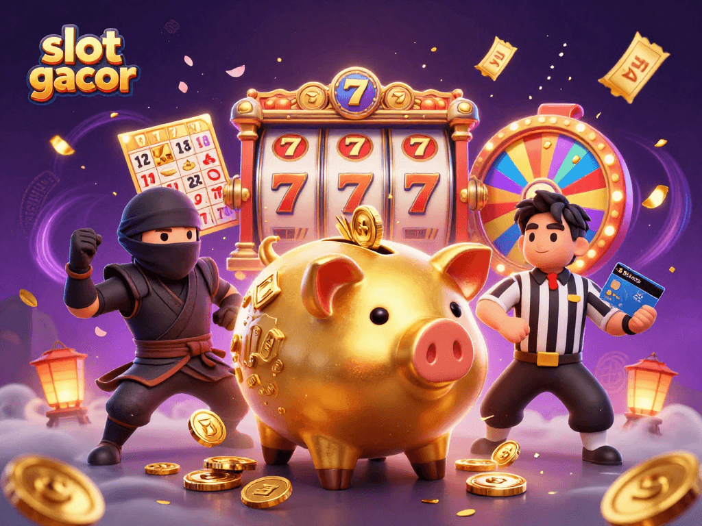 Engage in thrilling gameplay at slot gacor with dynamic slot reels and character interactions.