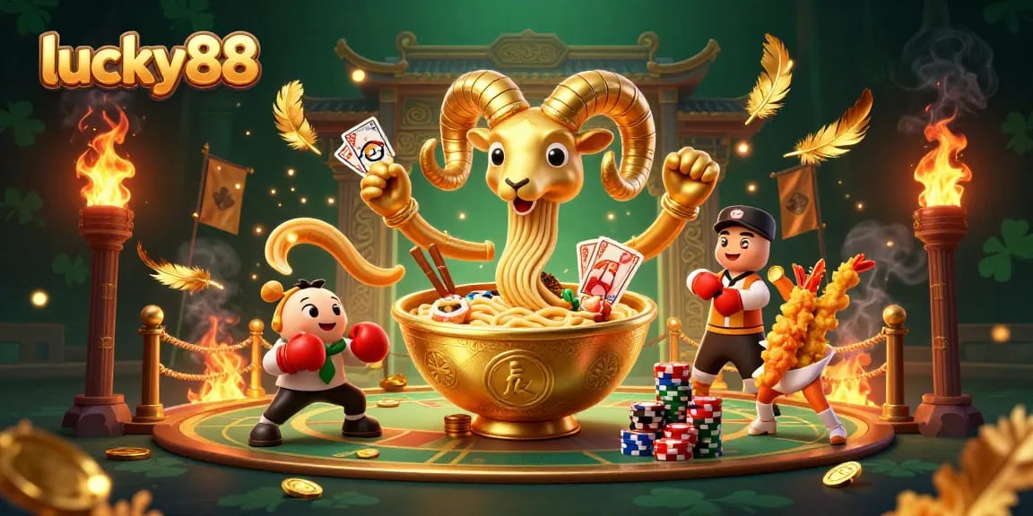Spin to win at lucky88 with exciting characters and a vibrant casino atmosphere.