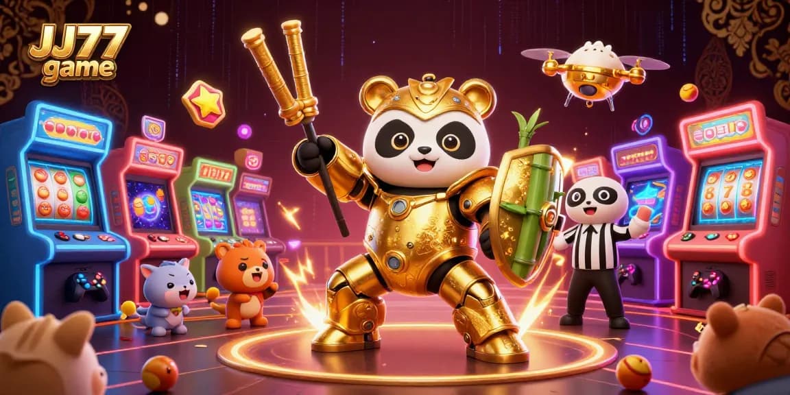 Join the excitement of the JJ77 game with slots, vibrant characters, and thrilling gameplay elements.