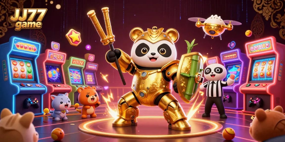 Join the excitement of the JJ77 game with slots, vibrant characters, and thrilling gameplay elements.