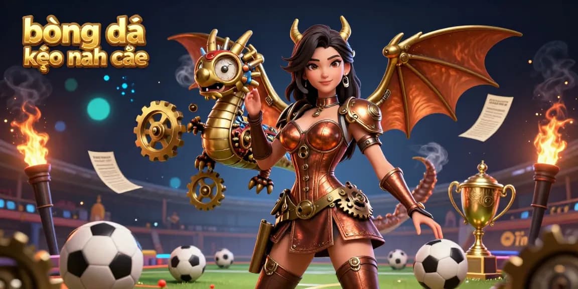 Engage with bóng đá kèo nhà cái through vibrant sports betting scenes with dynamic characters and energetic elements.
