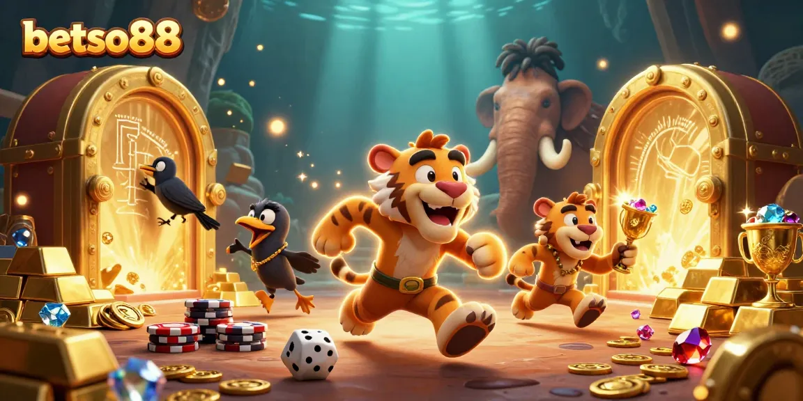 Join the thrilling action at betso88's prehistoric casino with vibrant gameplay and treasures.