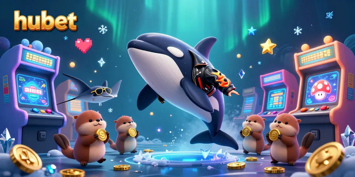 Engage in thrilling gaming adventures at hubet, featuring a dynamic underwater scene with vibrant casino characters.