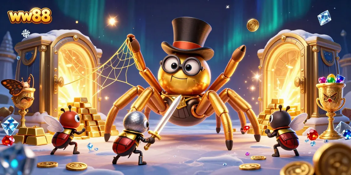 Engage in thrilling gameplay at ww88 with a vibrant 3D illustration showcasing an adventurous casino scene.