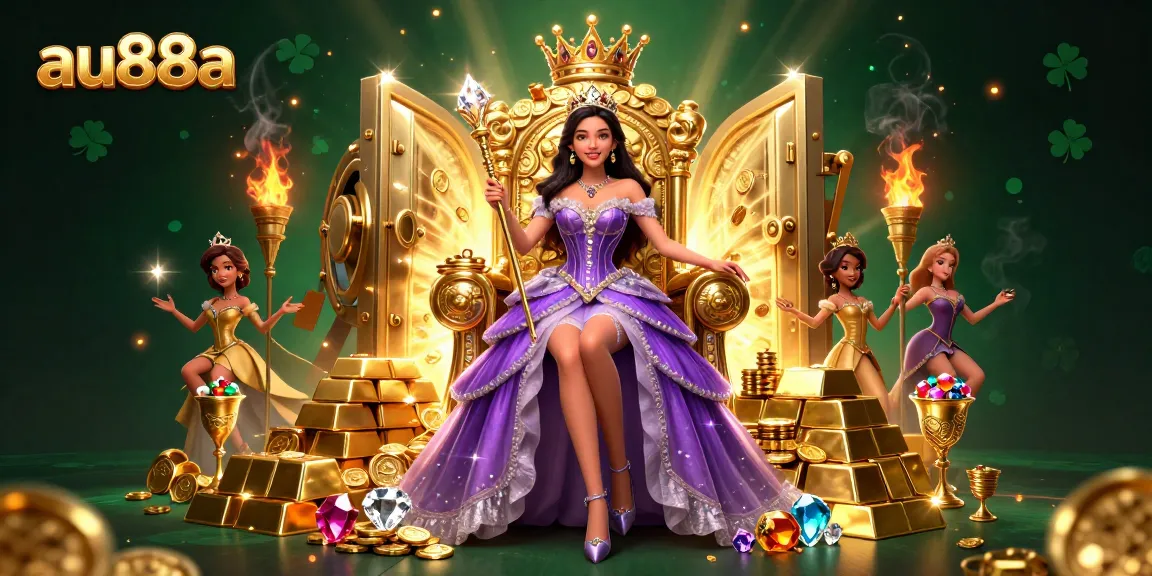 Engage with au88a and win as a regal princess captivates the casino world with dazzling treasures.