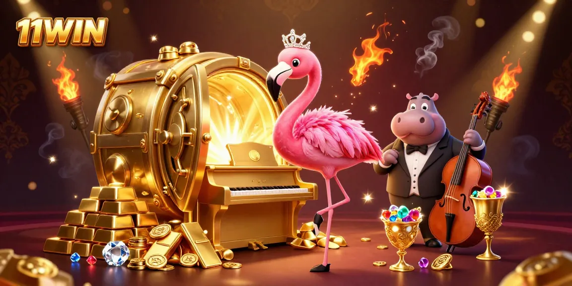 Join the fun at 11WIN with vibrant casino excitement featuring unique characters and treasures.