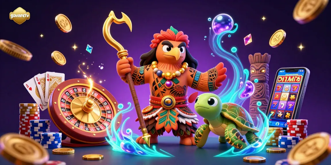 Engage with real-time sports betting action on gavangtv featuring dynamic characters and elements in a vibrant scene.
