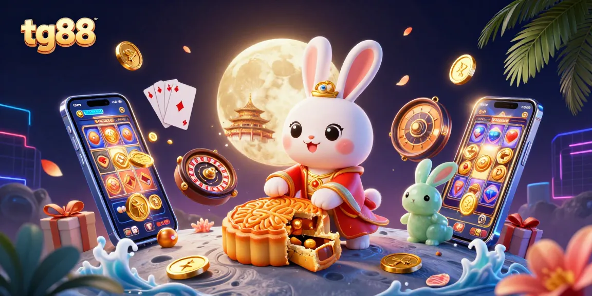 Experience the excitement of tg88 with mesmerizing games and vibrant celebrations in this illustrated casino scene.