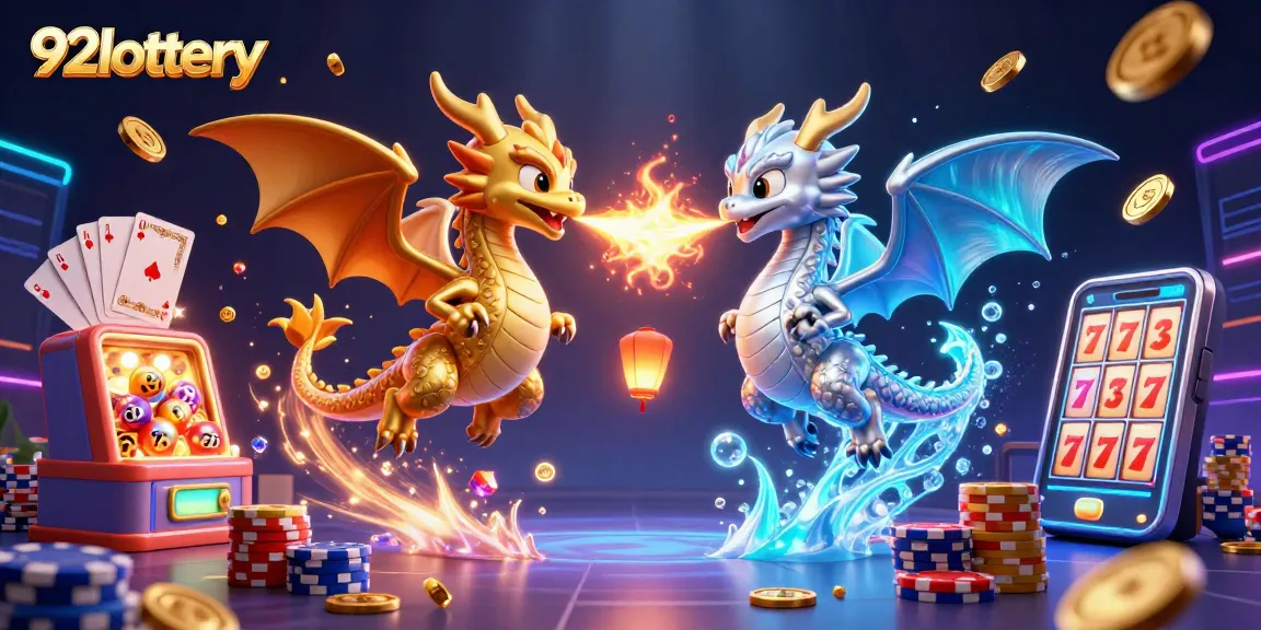 Win big with 92lottery in this colorful illustration featuring captivating characters and engaging gaming elements.