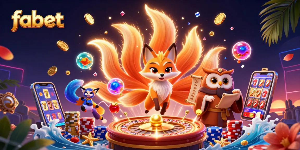 Engage with fabet's vibrant gambling world featuring colorful characters and thrilling gaming elements.