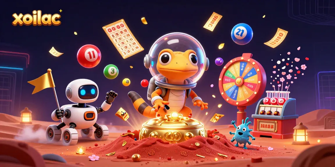 Engage with xoilac as Martian gecko finds a hidden casino in a colorful lottery landscape