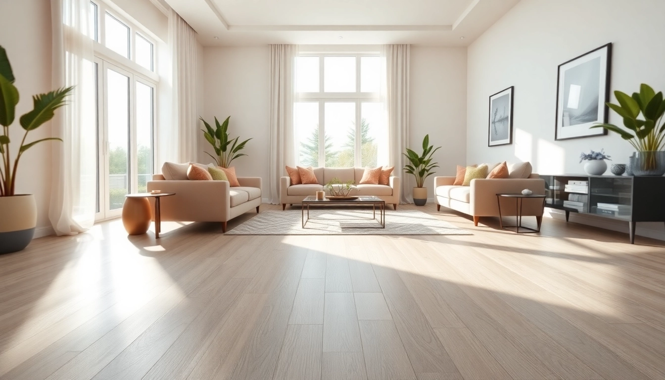 Showcasing the best lvp flooring in a modern living room with elegant decor and natural lighting.