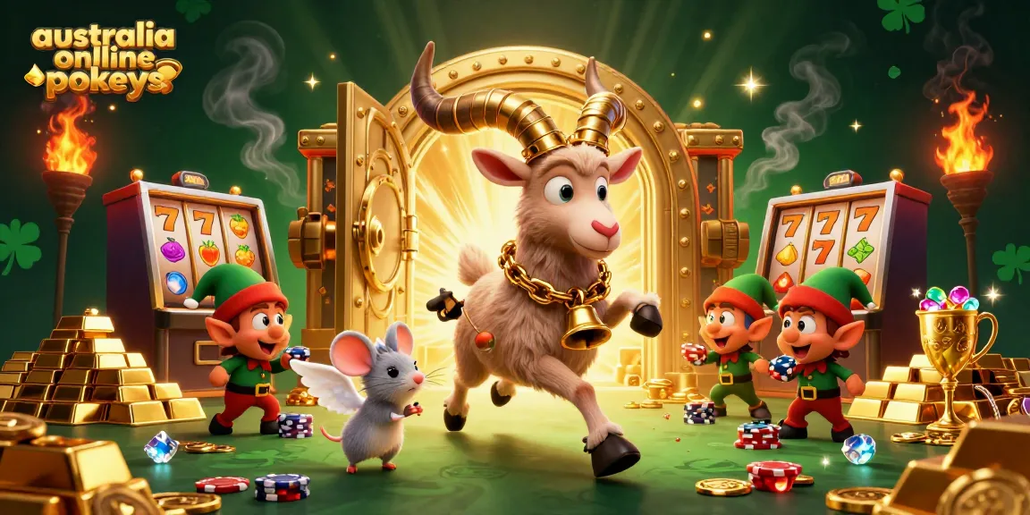 Experience thrilling australia online pokies action inside a spooky casino with Krampus and mischievous elves.