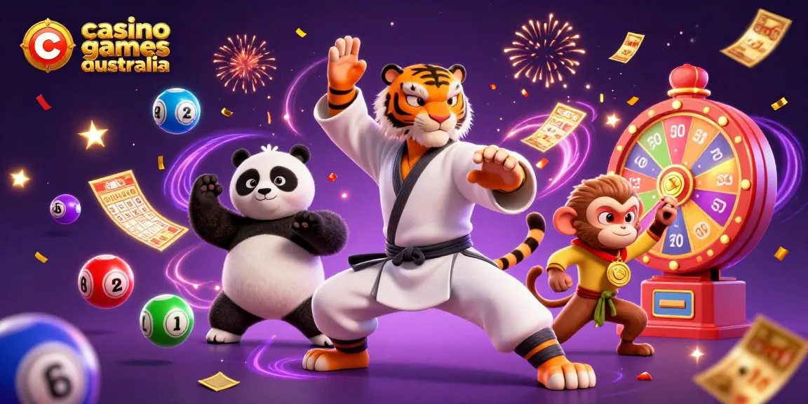 Engage in thrilling casino games Australia with vibrant 3D illustration showcasing luck and excitement.
