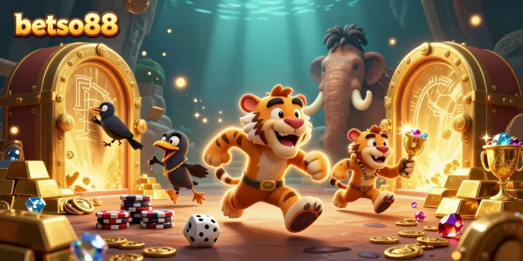 Join the thrilling action at betso88's prehistoric casino with vibrant gameplay and treasures.