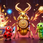 Celebrate big wins with 777x in this vibrant casino showdown featuring colorful characters and jackpot elements.