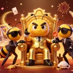 Experience the excitement of 98win with this vibrant 3D casino scene showcasing jackpot winning elements and energetic characters.