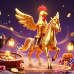 Join Sunwin for an adventure in a vibrant casino with golden symbols and energetic characters.