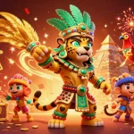 Engage in thrilling gameplay with 99ok's dynamic 3D casino illustration showcasing vibrant slot reels and animated treasures.