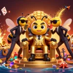 Win big with Link vào xo88 featuring a bumblebee mob boss in a thrilling 3D casino scene.
