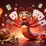 Join the excitement at galaxy6623 with our colorful 3D casino illustration showcasing playful characters and festive elements.