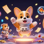 Experience the excitement of rr88 có uy tín with a floating casino scene featuring colorful games and engaging characters.