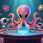 Engage with thrilling moments of 11WIN at a holographic poker table in a fantastic alien world.