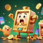 Play thrilling slot games at ae889 with a golden slot machine hitting a jackpot